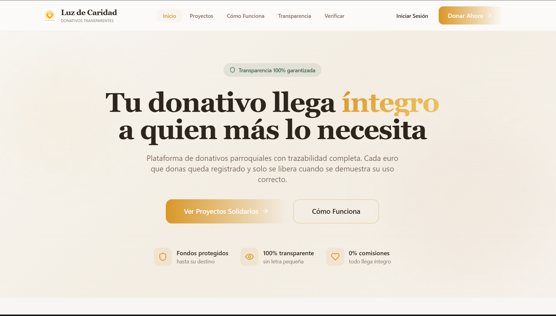 Pater Francisco - Donaciones Transparentes