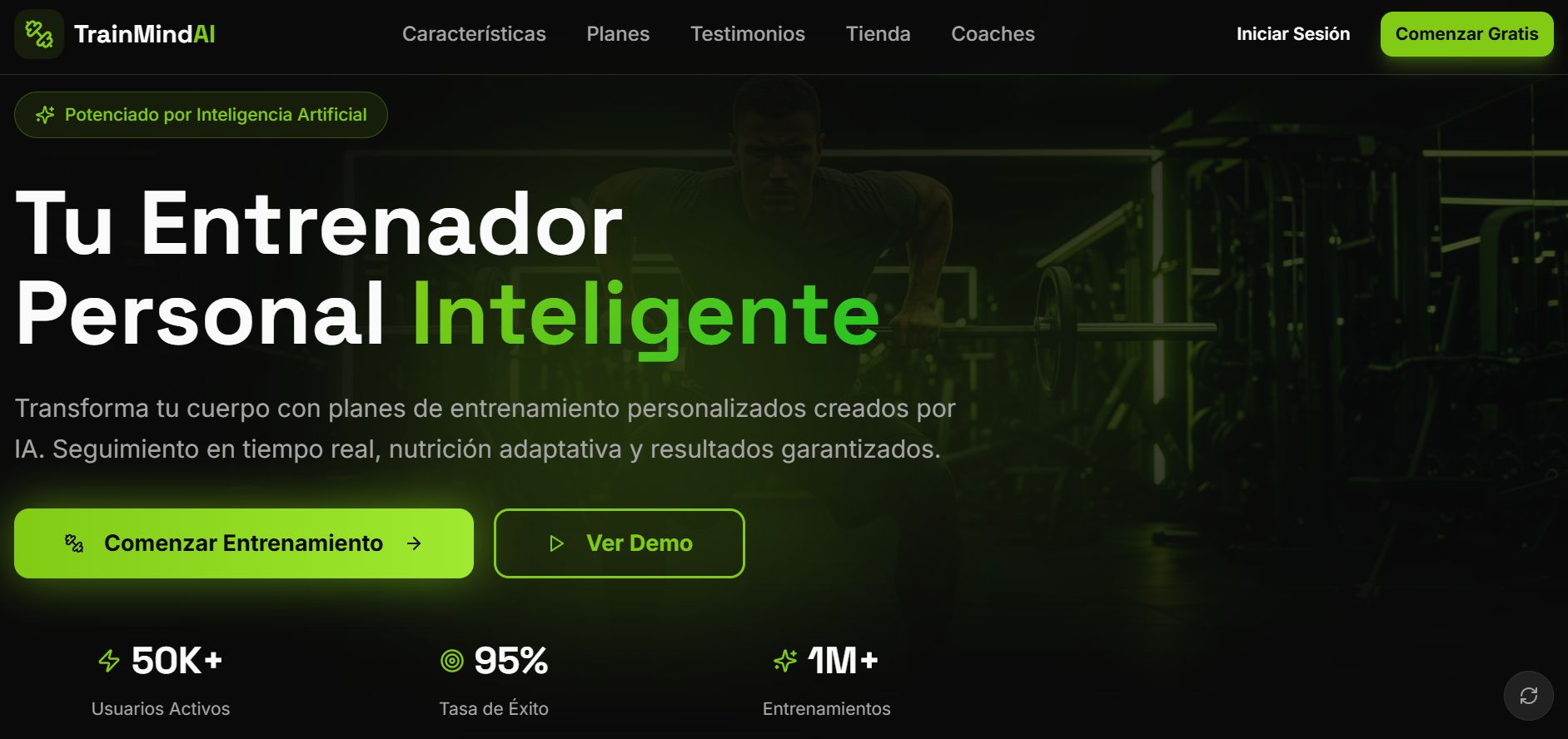 TrainMind AI - Fitness Inteligente con IA